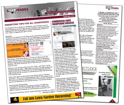 sharpeners-issues Sample issues of the Sharpeners Report